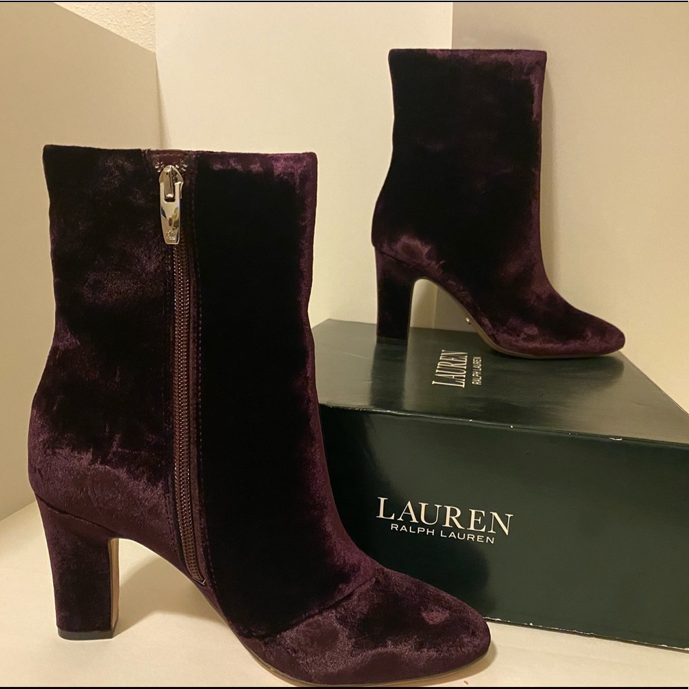 Ralph Lauren Bridgett Women’s Boots Red Velvet